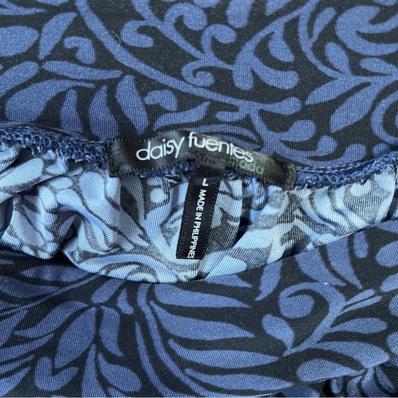 Daisy Fuentes | Purplish Blue | Paisley Patterned | Top - Picture 4 of 4